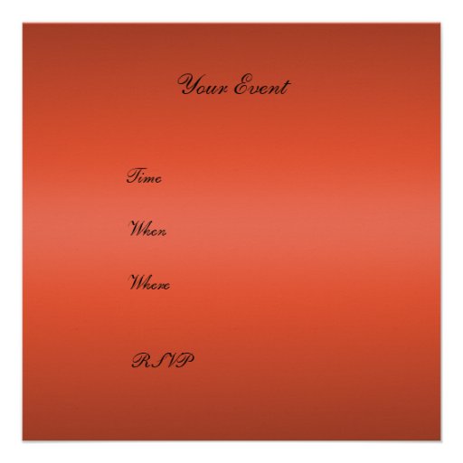 Any Occasion Invitation Red