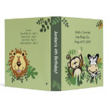 ANY OCCASION Monkey, Zebra, Lion Jungle Safari binders