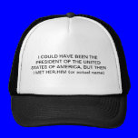 any occupation or status motto hat. hats
