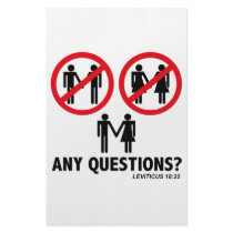 Any Questions? Leviticus 18:22 stationery