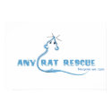 Any Rat Rescue - Blue Logo posters