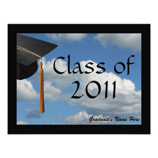 Any Year~  Blue Sky Graduation Announcement