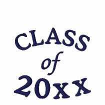 Any Year Custom Embroidered Graduation T-Shirts embroidered shirts