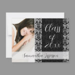 Any Year Graduation Announcement, Chic Black