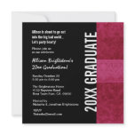 Any Year Graduation Red Black White Personalized Announcements