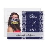 Any Year~ Navy/White Fancy Graduation Announcement
