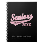 Any Year, Senior Class Pink/Black Journal