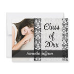 Any Year~ White Formal Design Photo Graduation Personalized Announcement