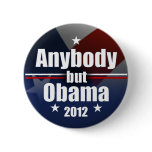 Anybody but Obama 2012 Pinback Buttons