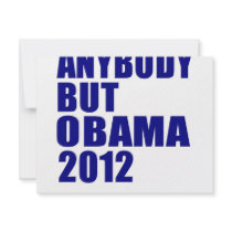 Anybody But Obama 2012 Custom Announcements