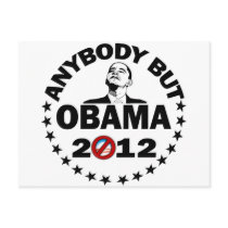 Anybody But Obama - 2012 Postcard