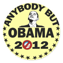 Anybody But Obama - 2012 Round Stickers