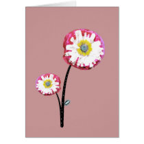 Anymore lonely poppy pink etsy garden bloom Card