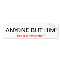 anyone but him bumper sticker