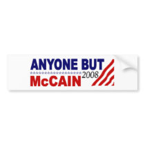 Anyone But Mccain bumper stickers