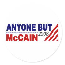 Anyone But Mccain Sticker