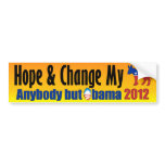 Anyone But Obama 2012 - Anti Obama bumper stickers