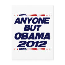 Anyone But Obama 2012 Postcards