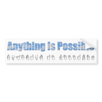 Anything Bumper Sticker