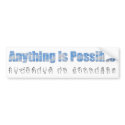 Anything Bumper Sticker bumper stickers by Disabilities Anything Bumper Sticker bumper stickers