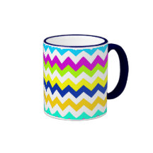 Anything But Gray Chevron Mug