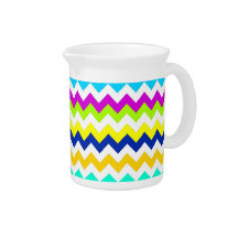 Anything But Gray Chevron Pitcher