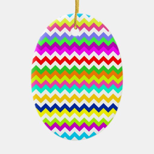Anything But Gray Chevron Stripes Ornaments