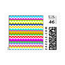 Anything But Gray Chevron Stripes Stamp