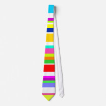 Anything But Gray Colorful Stripes Neck Tie