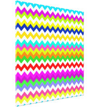 Anything But Gray With Chevron Gallery Wrapped Canvas