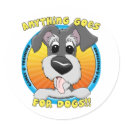 Anything Goes for Dogs Stickers by kymberlee13 Anything Goes for Dogs Stickers