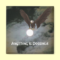 Anything Is Possible Eagle Inspirational Magnet magnets