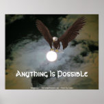 Anything Possible Eagle Affirmation Poster Print
