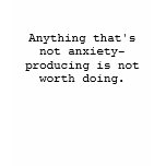 Anything that's not anxiety-producing... t-shirts