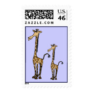 AO- Funny Giraffe Stamps stamp