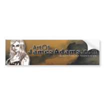 artsprojekt, art, james, adams, aoja, bumper, sticker, work of art, pricker, graphic art, plastic art, glochidium, glochid, spikelet, aculeus, cyberart, commercial art, fine art, artificial flower, drinking glass, prickle, diptych, grotesque, decoupage, thorn, spine, triptych, genre, kitsch, treasure, creation, mosaic, glass, dance, Bumper Sticker with custom graphic design