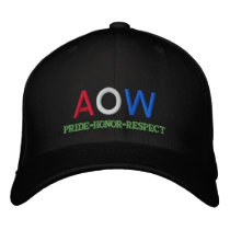 AOW PRIDE-HONOR-RESPECT embroidered hats by AOW_Store AOW PRIDE-HONOR-RESPECT embroidered hats
