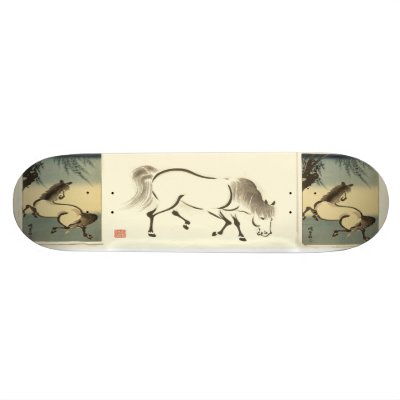japanese art horses