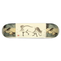 Aoyama Horses Japanese Art Skateboard. Beautiful