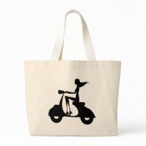 AP028 Girl Scooter Canvas Bags