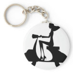 AP028 Girl Scooter Key Chains