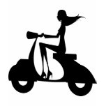 AP028 Girl Scooter T Shirts