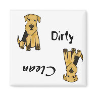 AP- Dirty Paws Dishwasher Magnet magnet