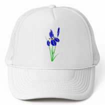 ap-flowers-iris hats by lonvig ap-flowers-iris hats