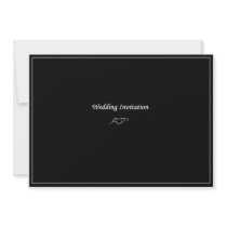 AP Monogram Wedding Invitation