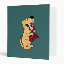 AP- Puppy Dog Playing Saxophone Binder