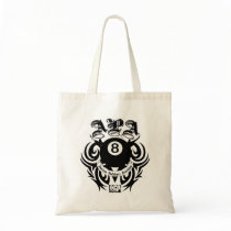 APA 8 Ball Gothic Design Tote Bag