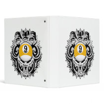 APA 9 Ball Gothic Design 3 Ring Binders