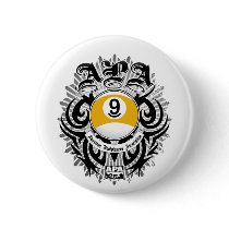 APA 9 Ball Gothic Design Button