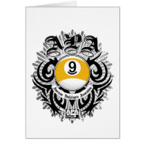 APA 9 Ball Gothic Design Cards